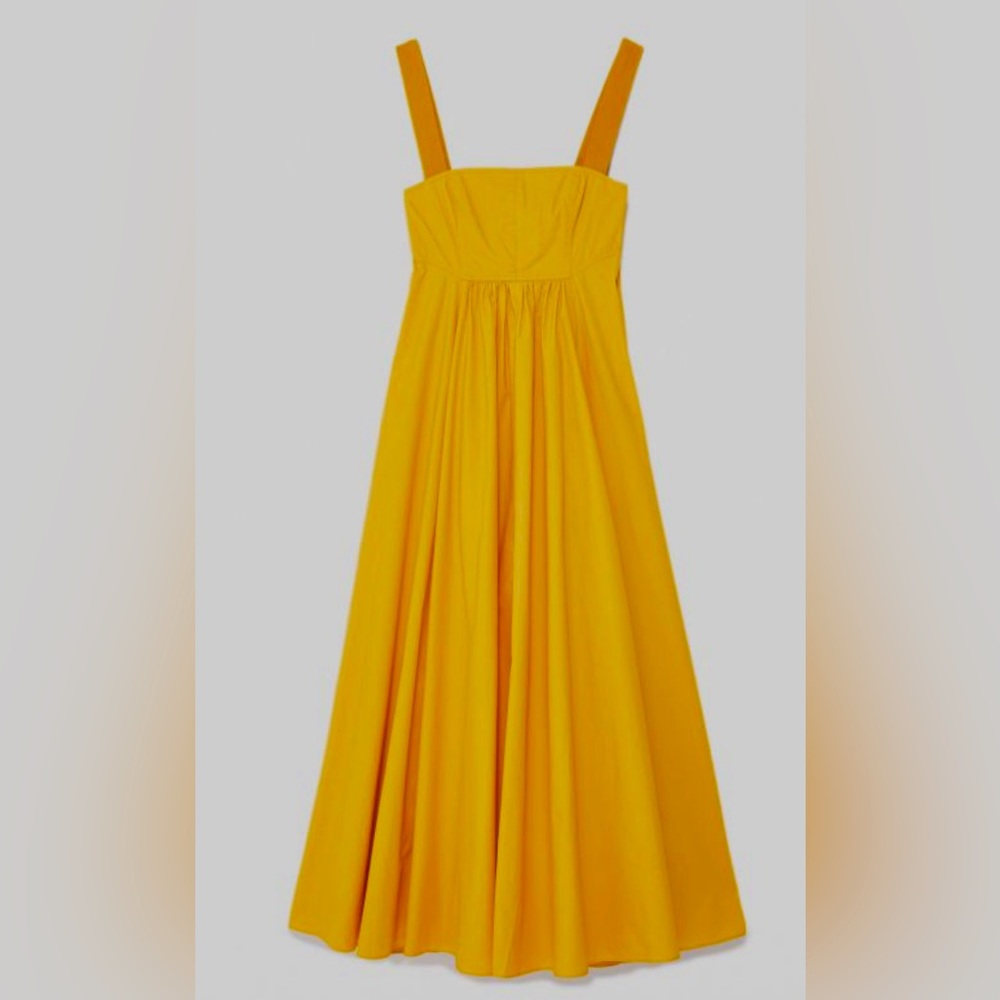 Urban Outfitters- yellow crisp maxi dress - Size S